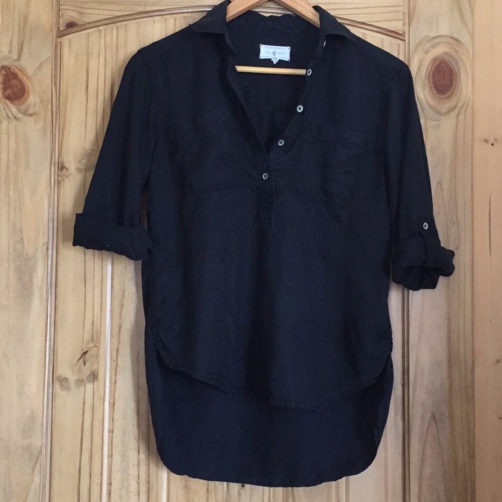 Lou & Grey Black Popover tunic XS